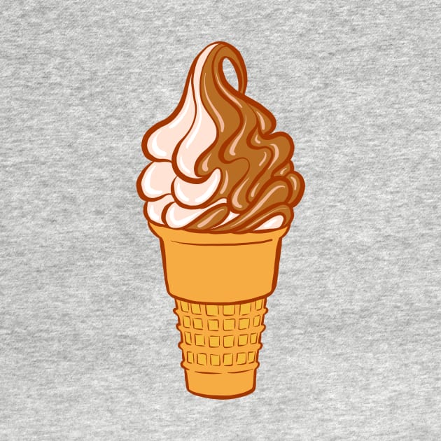 Soft Serve Twist Ice Cream Cone by Carabara Designs